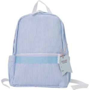 Mini Seersucker Blue Backpack for Toddlers